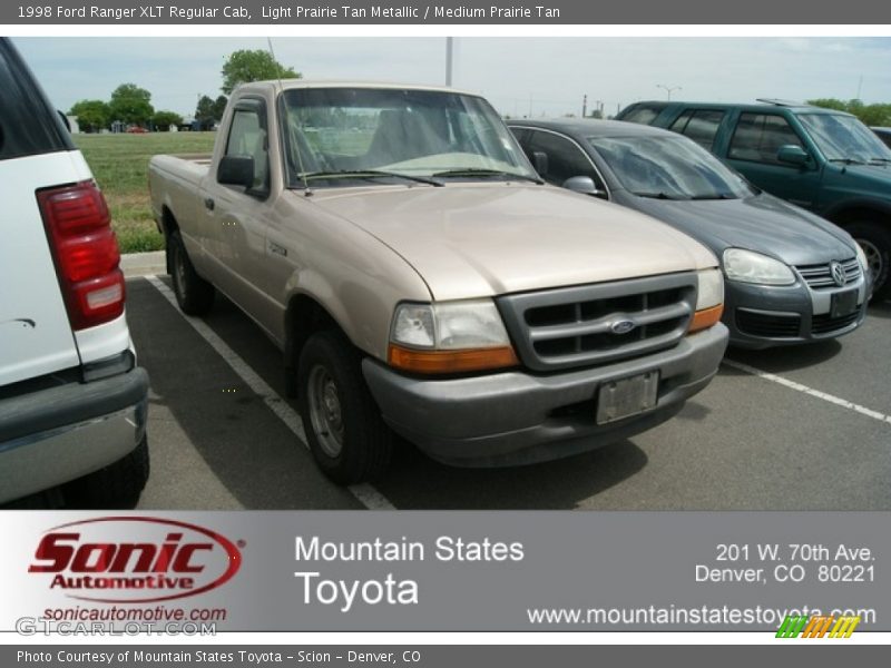Light Prairie Tan Metallic / Medium Prairie Tan 1998 Ford Ranger XLT Regular Cab