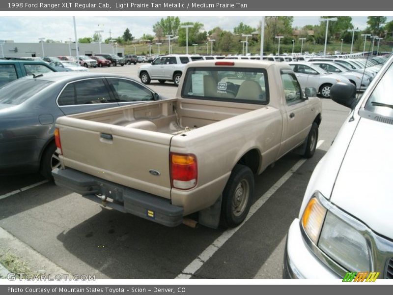 Light Prairie Tan Metallic / Medium Prairie Tan 1998 Ford Ranger XLT Regular Cab