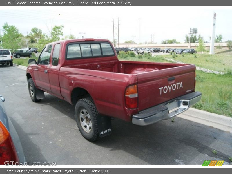 Sunfire Red Pearl Metallic / Grey 1997 Toyota Tacoma Extended Cab 4x4