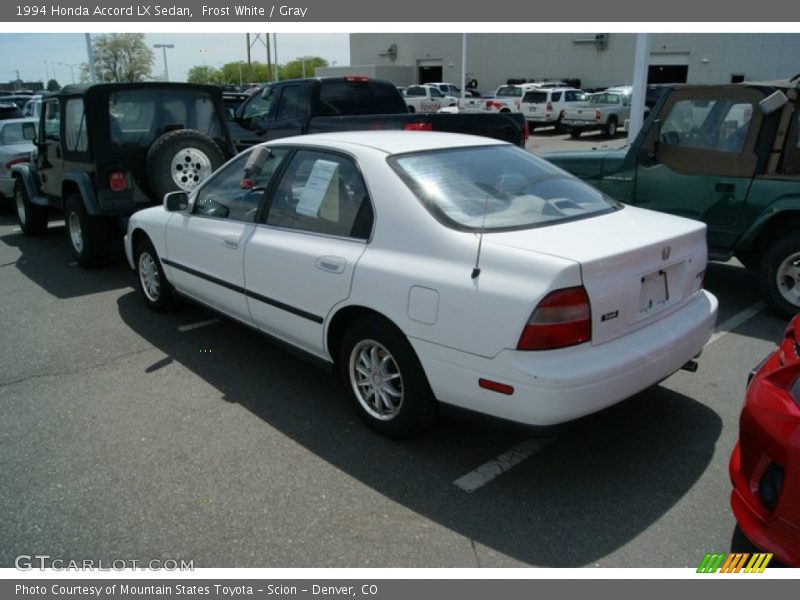 Frost White / Gray 1994 Honda Accord LX Sedan