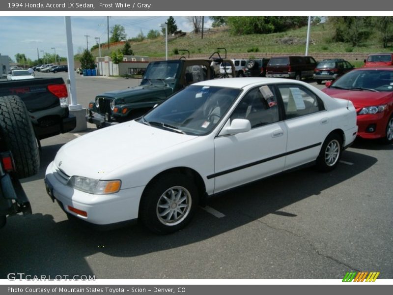 Frost White / Gray 1994 Honda Accord LX Sedan