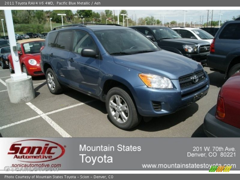 Pacific Blue Metallic / Ash 2011 Toyota RAV4 V6 4WD