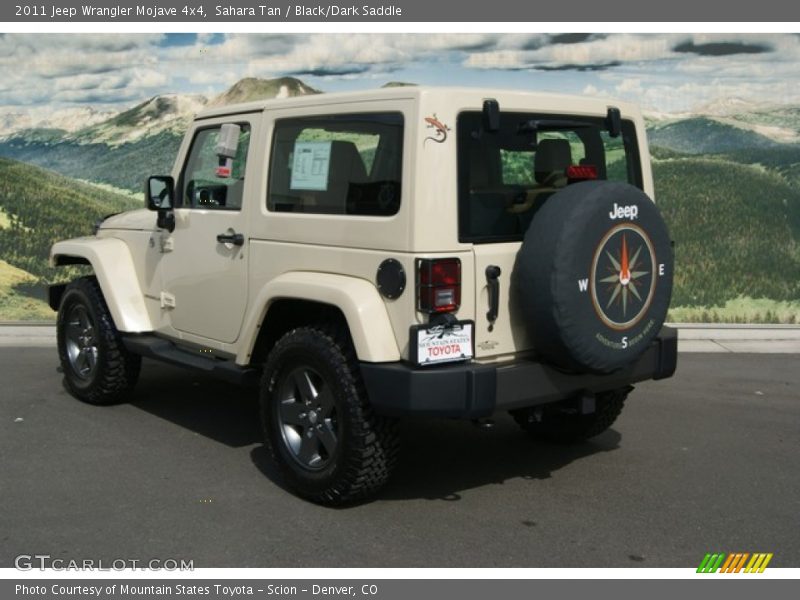 Sahara Tan / Black/Dark Saddle 2011 Jeep Wrangler Mojave 4x4