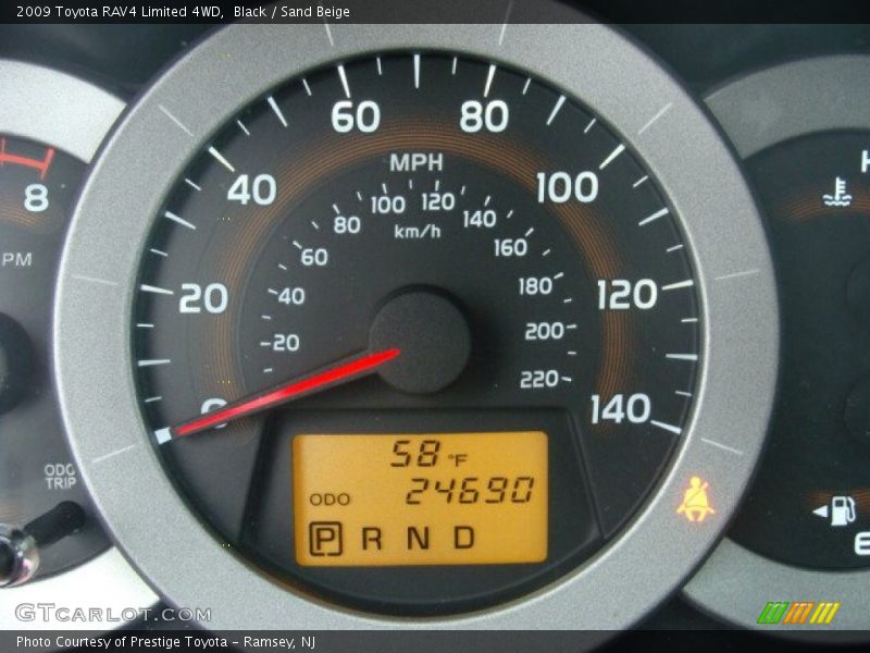 Black / Sand Beige 2009 Toyota RAV4 Limited 4WD