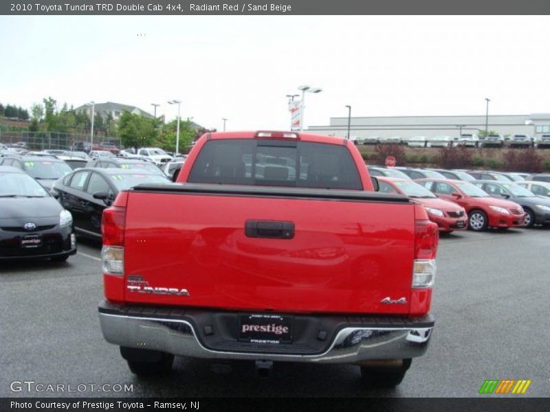 Radiant Red / Sand Beige 2010 Toyota Tundra TRD Double Cab 4x4