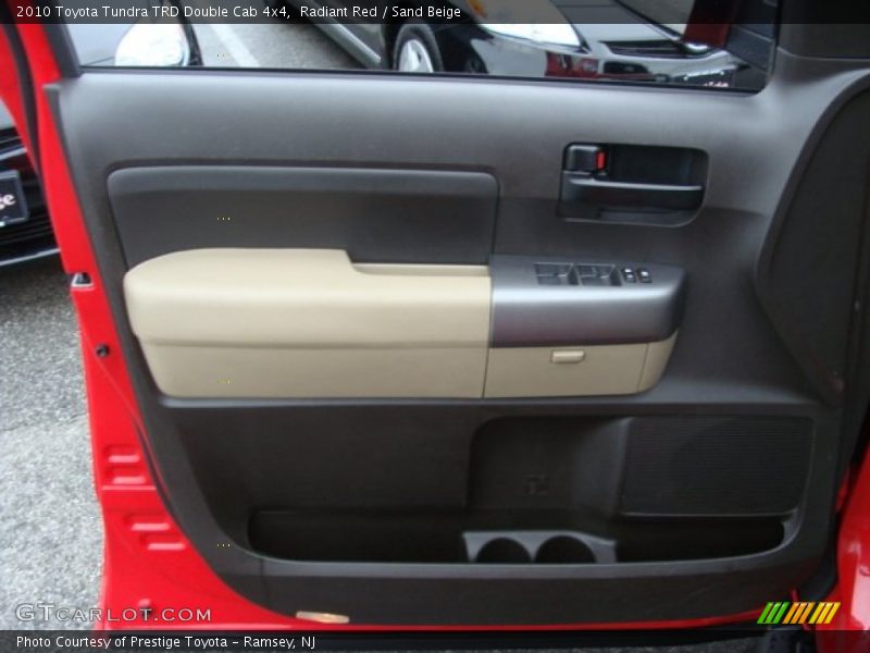 Radiant Red / Sand Beige 2010 Toyota Tundra TRD Double Cab 4x4