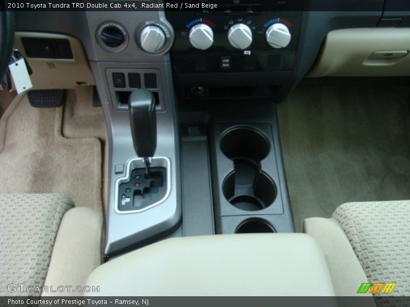 Radiant Red / Sand Beige 2010 Toyota Tundra TRD Double Cab 4x4