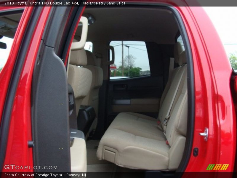 Radiant Red / Sand Beige 2010 Toyota Tundra TRD Double Cab 4x4