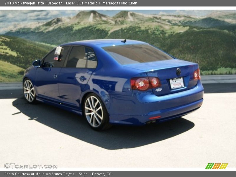 Laser Blue Metallic / Interlagos Plaid Cloth 2010 Volkswagen Jetta TDI Sedan
