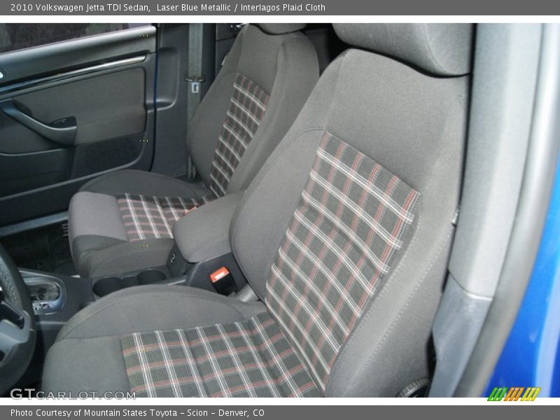 Laser Blue Metallic / Interlagos Plaid Cloth 2010 Volkswagen Jetta TDI Sedan