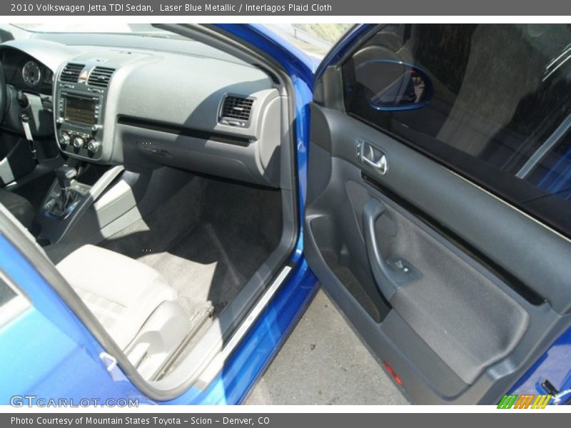 Laser Blue Metallic / Interlagos Plaid Cloth 2010 Volkswagen Jetta TDI Sedan