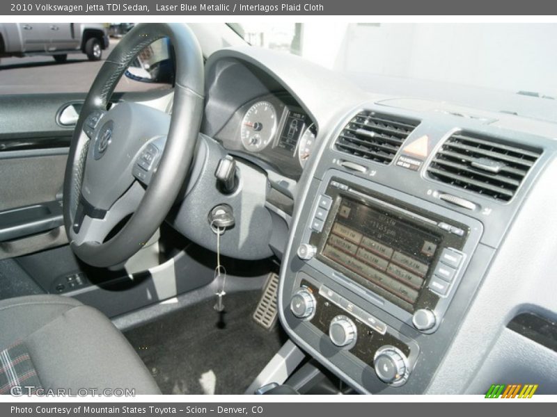 Laser Blue Metallic / Interlagos Plaid Cloth 2010 Volkswagen Jetta TDI Sedan
