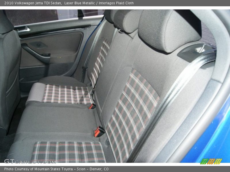 Laser Blue Metallic / Interlagos Plaid Cloth 2010 Volkswagen Jetta TDI Sedan