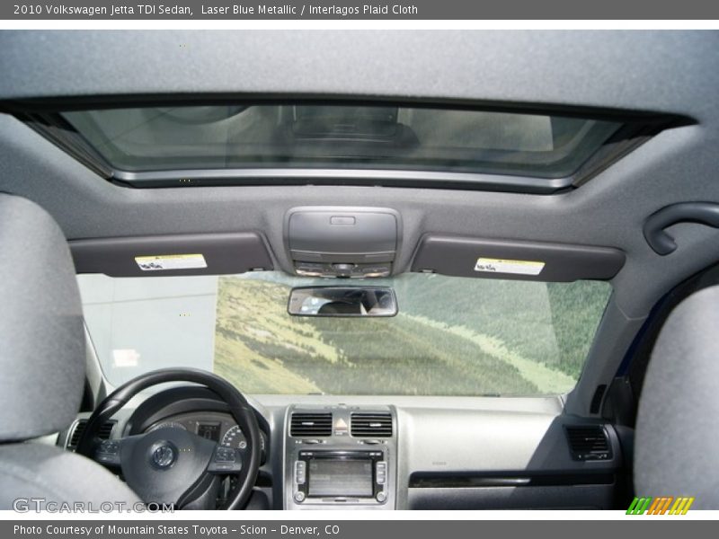 Laser Blue Metallic / Interlagos Plaid Cloth 2010 Volkswagen Jetta TDI Sedan