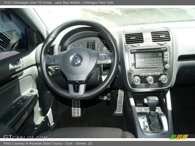 Laser Blue Metallic / Interlagos Plaid Cloth 2010 Volkswagen Jetta TDI Sedan
