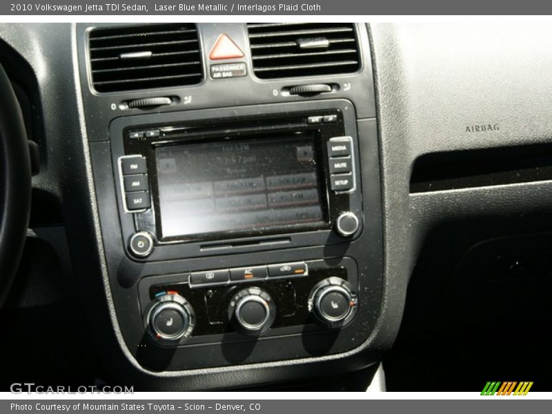 Laser Blue Metallic / Interlagos Plaid Cloth 2010 Volkswagen Jetta TDI Sedan