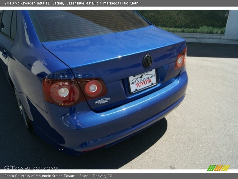 Laser Blue Metallic / Interlagos Plaid Cloth 2010 Volkswagen Jetta TDI Sedan