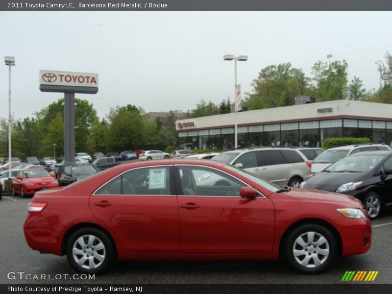 Barcelona Red Metallic / Bisque 2011 Toyota Camry LE