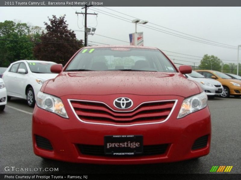 Barcelona Red Metallic / Bisque 2011 Toyota Camry LE