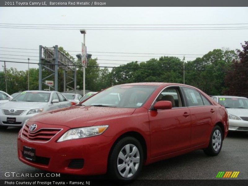 Barcelona Red Metallic / Bisque 2011 Toyota Camry LE