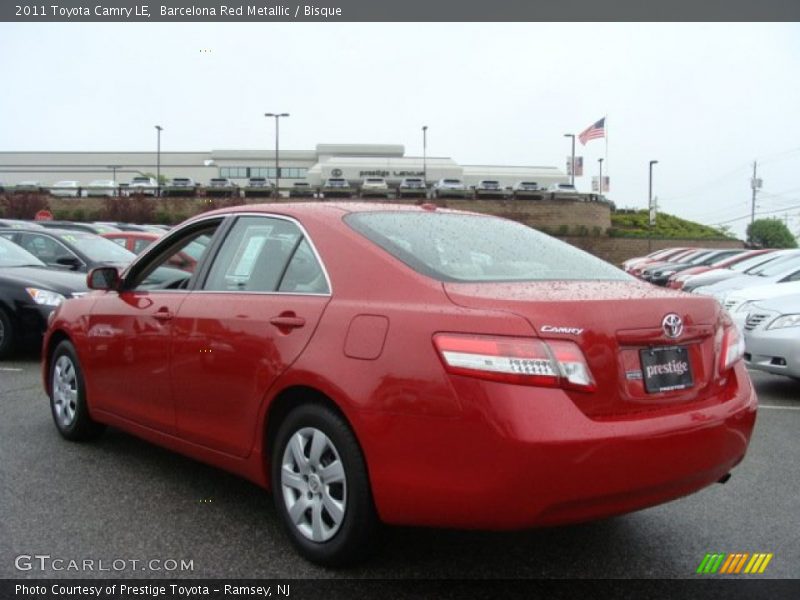 Barcelona Red Metallic / Bisque 2011 Toyota Camry LE