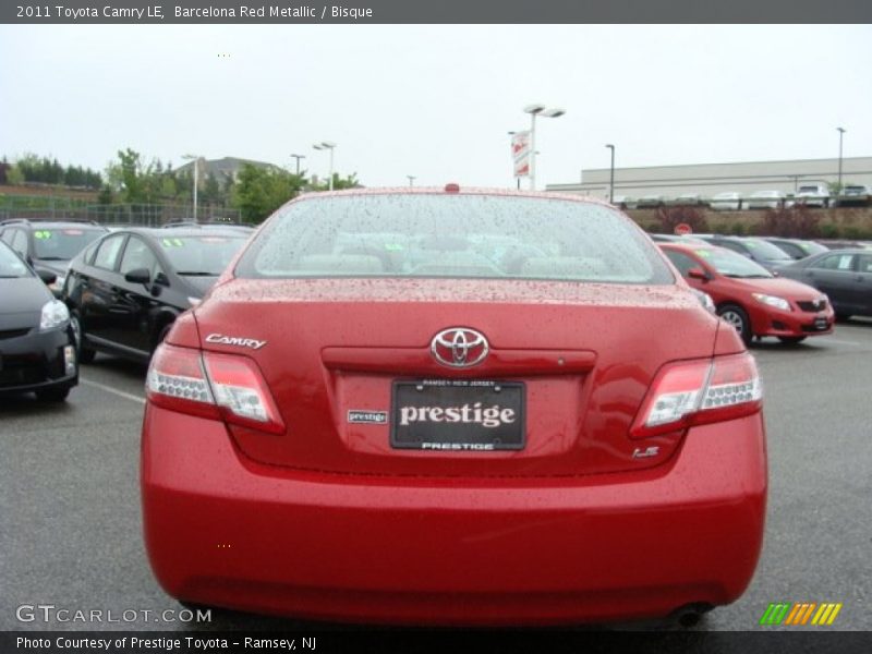 Barcelona Red Metallic / Bisque 2011 Toyota Camry LE