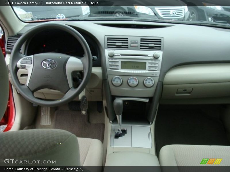 Barcelona Red Metallic / Bisque 2011 Toyota Camry LE
