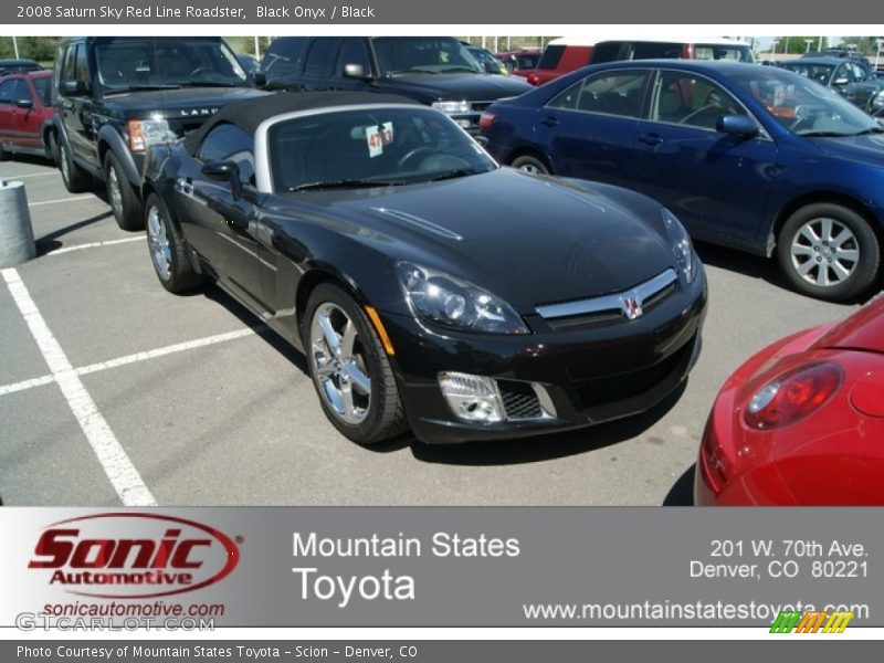 Black Onyx / Black 2008 Saturn Sky Red Line Roadster