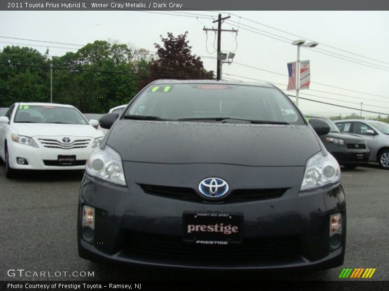 Winter Gray Metallic / Dark Gray 2011 Toyota Prius Hybrid II