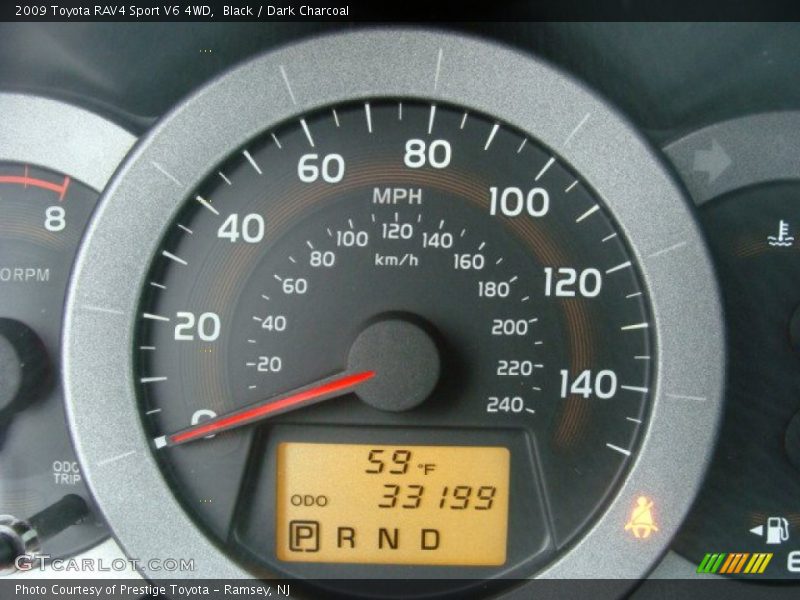 Black / Dark Charcoal 2009 Toyota RAV4 Sport V6 4WD