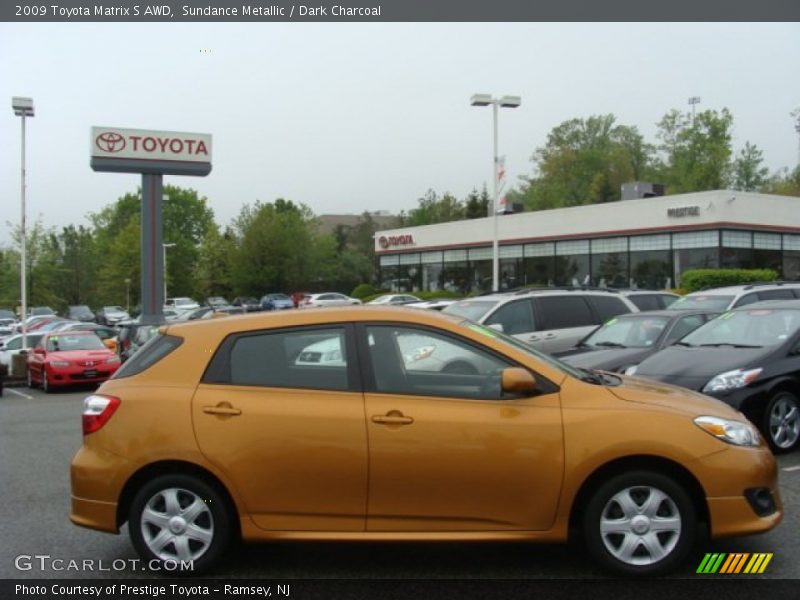 Sundance Metallic / Dark Charcoal 2009 Toyota Matrix S AWD