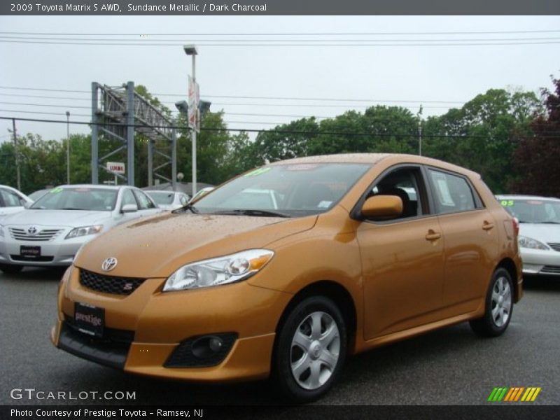 Sundance Metallic / Dark Charcoal 2009 Toyota Matrix S AWD