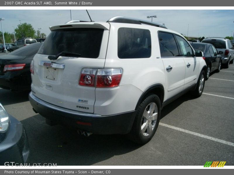Summit White / Ebony 2007 GMC Acadia SLT AWD