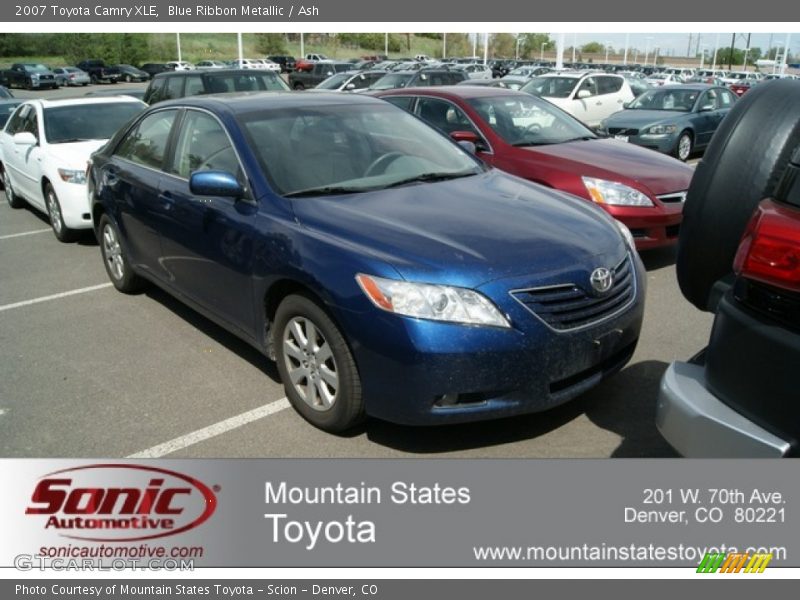 Blue Ribbon Metallic / Ash 2007 Toyota Camry XLE