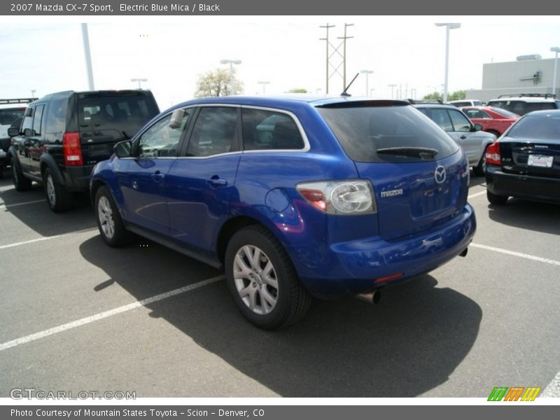 Electric Blue Mica / Black 2007 Mazda CX-7 Sport