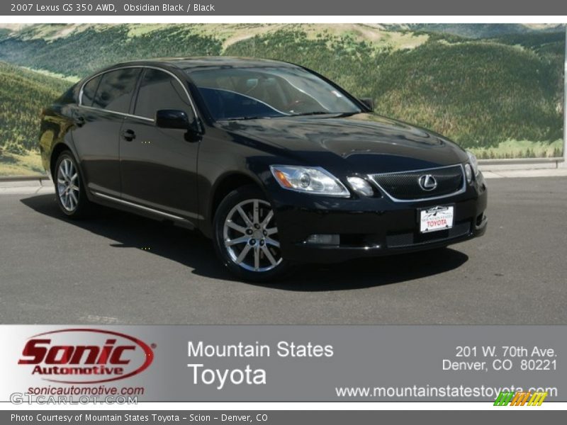 Obsidian Black / Black 2007 Lexus GS 350 AWD