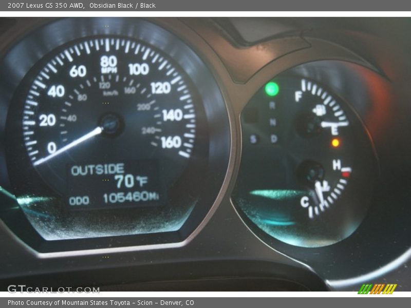 Obsidian Black / Black 2007 Lexus GS 350 AWD