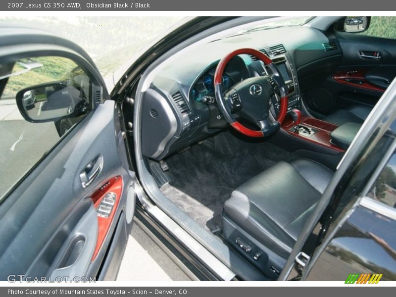 Obsidian Black / Black 2007 Lexus GS 350 AWD