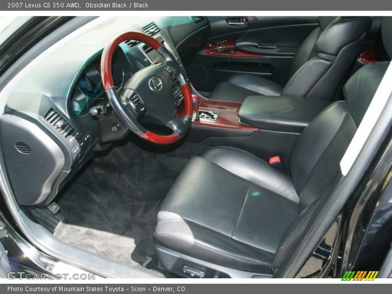 Obsidian Black / Black 2007 Lexus GS 350 AWD