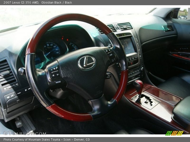 Obsidian Black / Black 2007 Lexus GS 350 AWD