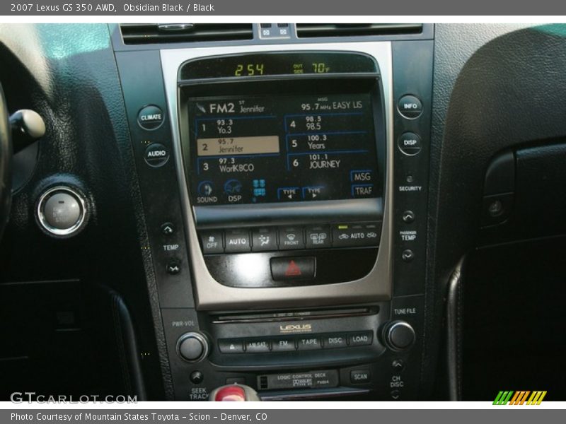 Obsidian Black / Black 2007 Lexus GS 350 AWD