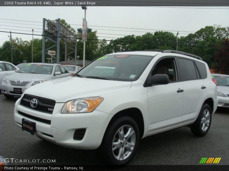 Super White / Sand Beige 2009 Toyota RAV4 V6 4WD
