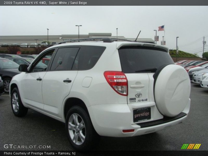 Super White / Sand Beige 2009 Toyota RAV4 V6 4WD