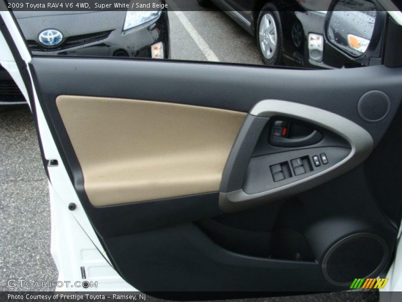 Super White / Sand Beige 2009 Toyota RAV4 V6 4WD