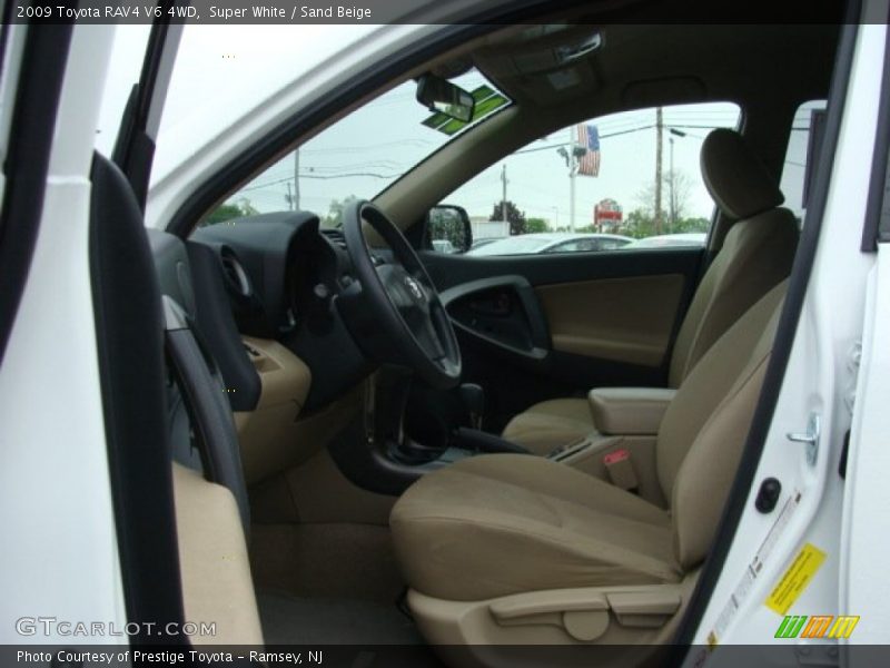 Super White / Sand Beige 2009 Toyota RAV4 V6 4WD