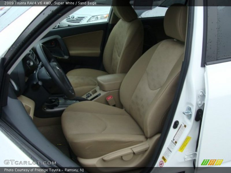 Super White / Sand Beige 2009 Toyota RAV4 V6 4WD
