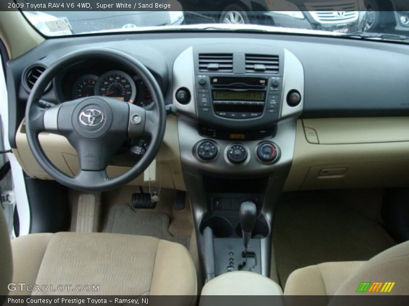 Super White / Sand Beige 2009 Toyota RAV4 V6 4WD
