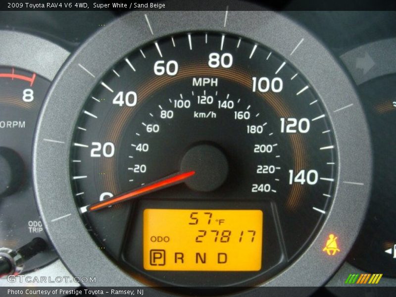 Super White / Sand Beige 2009 Toyota RAV4 V6 4WD