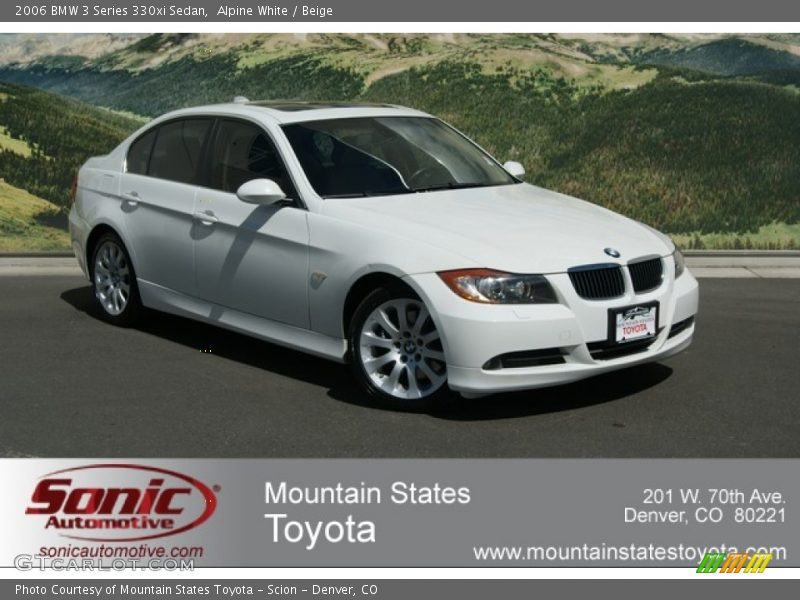 Alpine White / Beige 2006 BMW 3 Series 330xi Sedan
