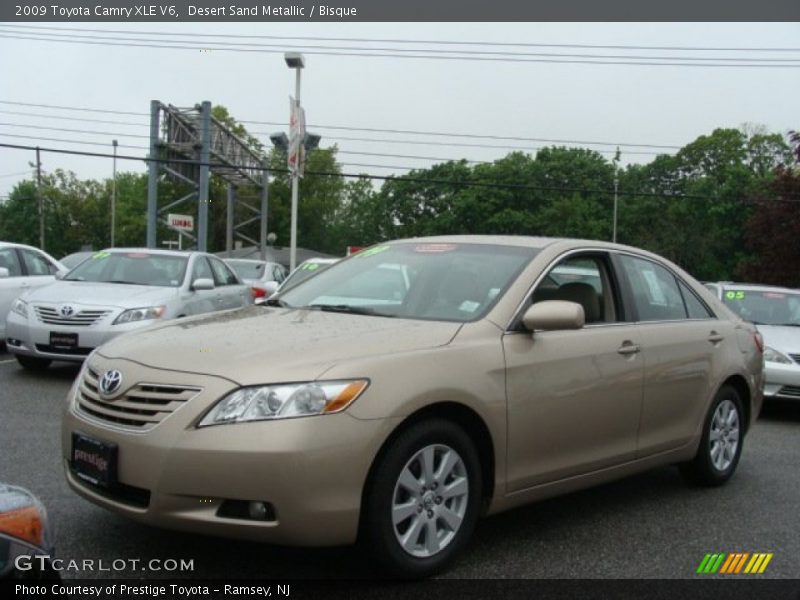 Desert Sand Metallic / Bisque 2009 Toyota Camry XLE V6